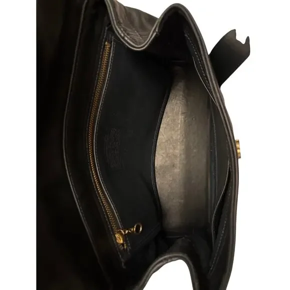 Vintage Coach Riverside Navy Glove Tanned Leather RARE - Picture 5 of 11